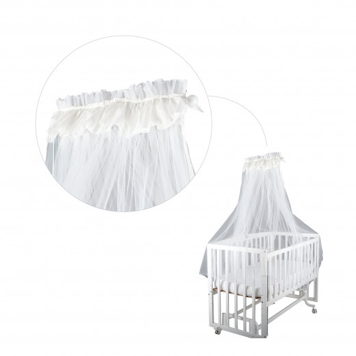 Baby Bed Mosquito Net Cloud L Shaped Cream