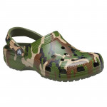 Crocs Classic Printed Camo Clog, Green Color, Size 42-43