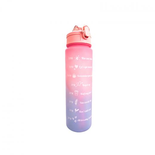 Water Bottle, Pink & Blue 750 Ml