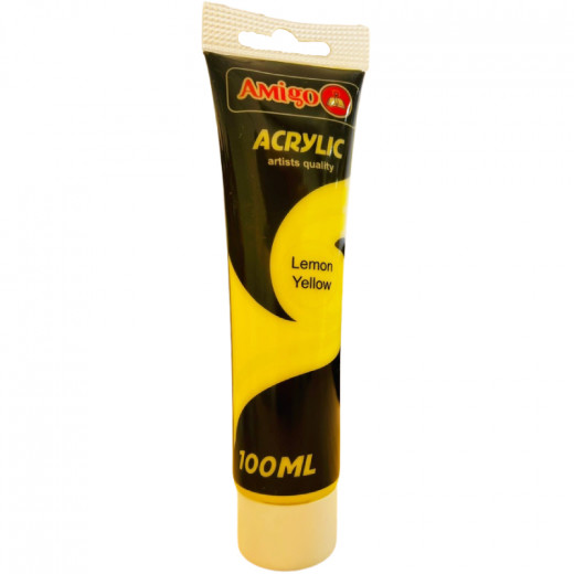 Amigo Acrylic Artist Color, 100ml, Lemon Yellow