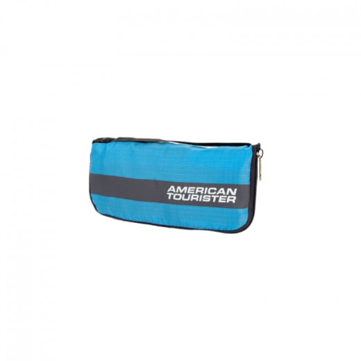 American Tourist Foldable Luggage Cover, Blue Color