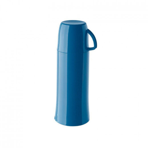 Helios Elegance Vacuum Jug, Steel, Blue, 0.75L