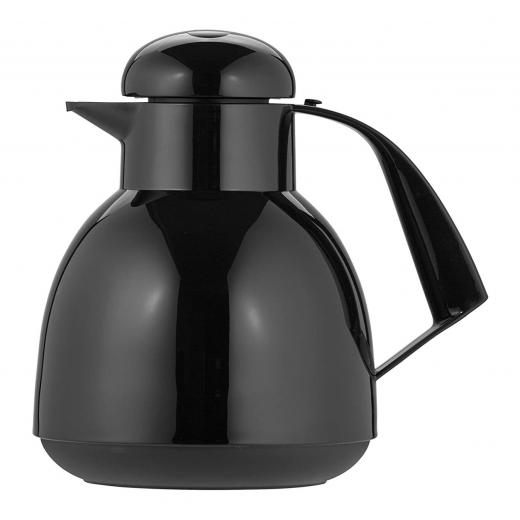 Helios Day-Push Vacuum Jug, Black, 1 L