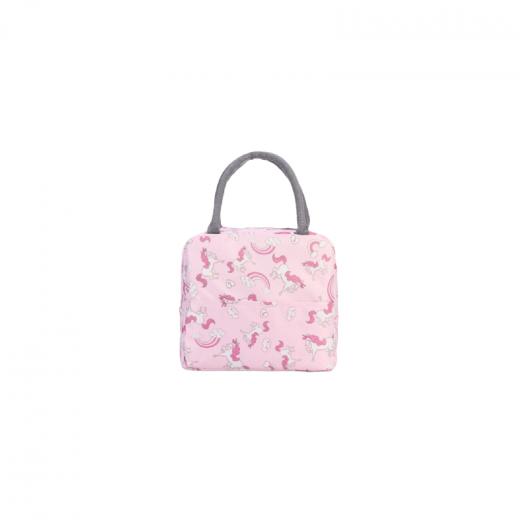 Lunch Bag Insulated Cooler Bag, Flamingo Pink Design