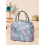 Lunch Bag Insulated Cooler Bag, Flamingo Blue Design