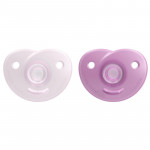 Philips Avent Soothie Silicone Heart Pacifier 0-6 Months - 2 Pieces