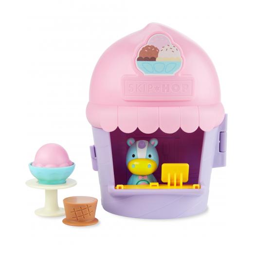 Skip Hop Zoo Ice Cream Shoppe Playset Toy, Unicorn