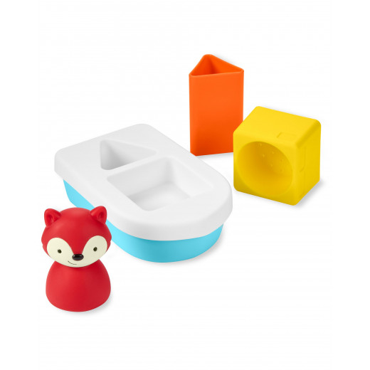 Skip Hop Zoo Sort & Stack Boat Baby Bath Toy