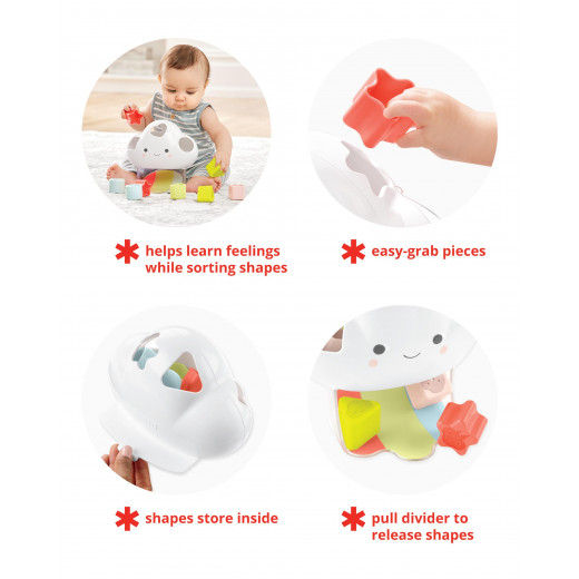 Skip Hop Silver Lining Cloud Feelings Shape Sorter Baby Toy