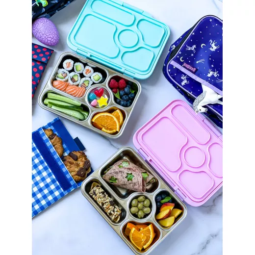 Bento Box Lunch Box Stainless Steel Leakproof, Pink