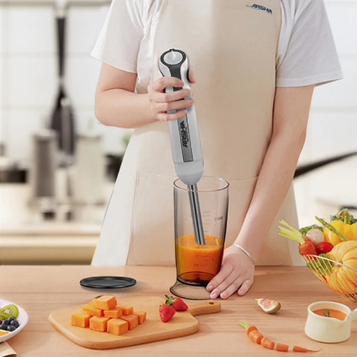 Arisha Hand Blender White Color ,  600 Watts , Chopper attachment included , High-quality stainless steel , 800 mL store