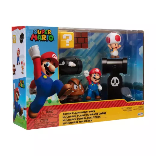 Nintendo 5 Figure Mario Acorn Plains Diorama Set