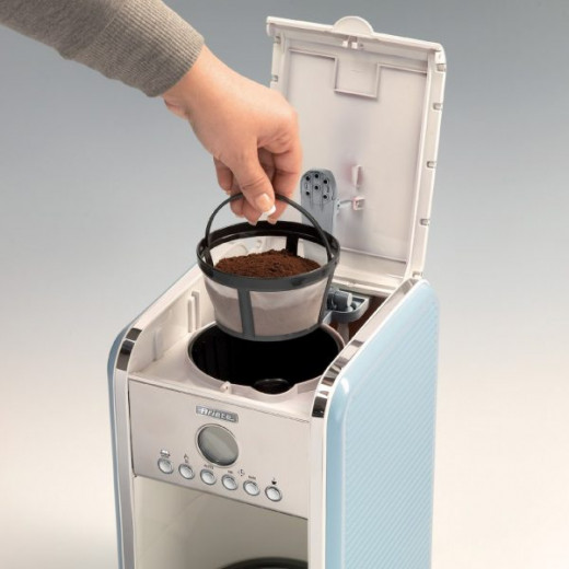 ماكينة صنع القهوة الأمريكية بالتنقيط بللون الازرق من اريتي يوجوريلا