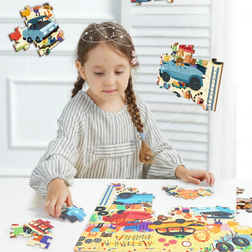 Mideer My Garage Gift Box Puzzle, 104 Pieces