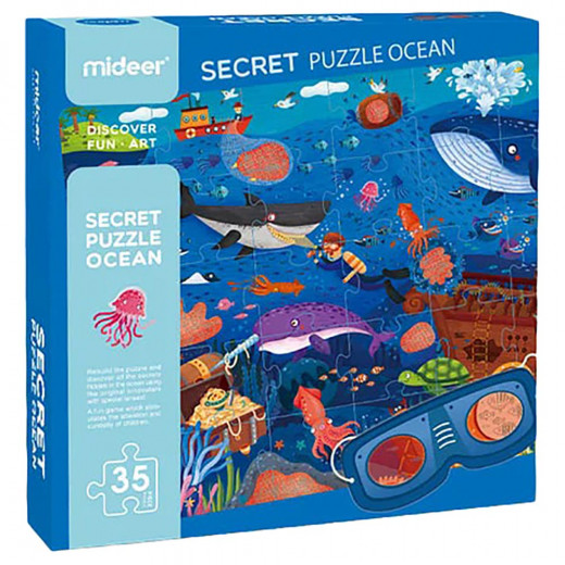 Mideer Secrect Ocean Jumbo Floor Puzzles, 35 Pieces