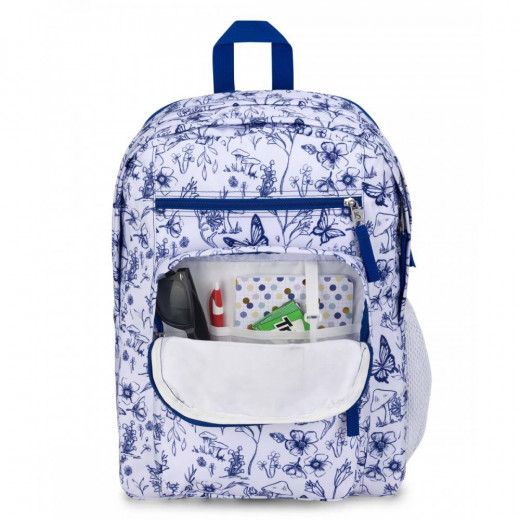 JanSport Big Student Backpack Tapestry Hydrangea, Blue Color