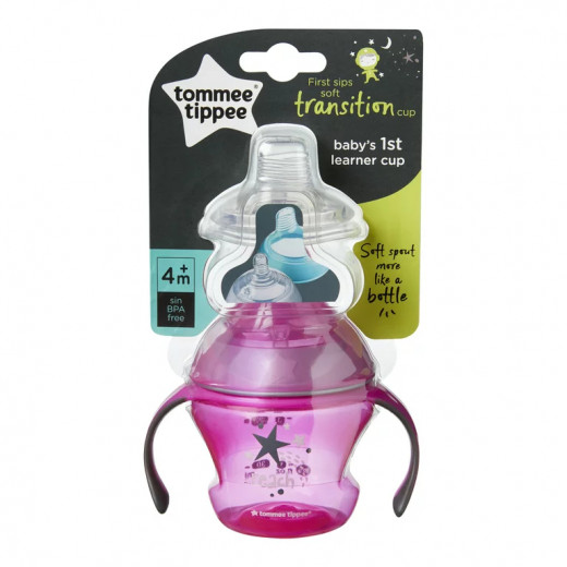 Tommee Tippee First Sips Soft Transition Cup Pink Color, 150 ml