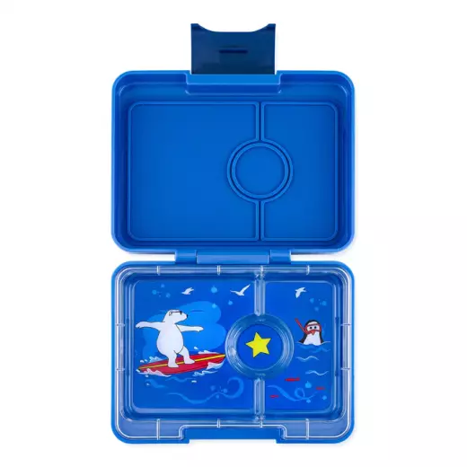 Yumbox Snack Bento Lunch Box, Blue Color (Polar Bear)