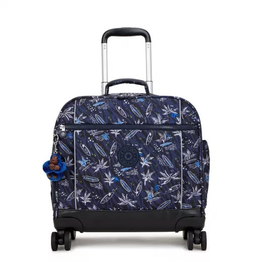 Kipling New Storia Wheeled Bag Surf Sea Print, Large