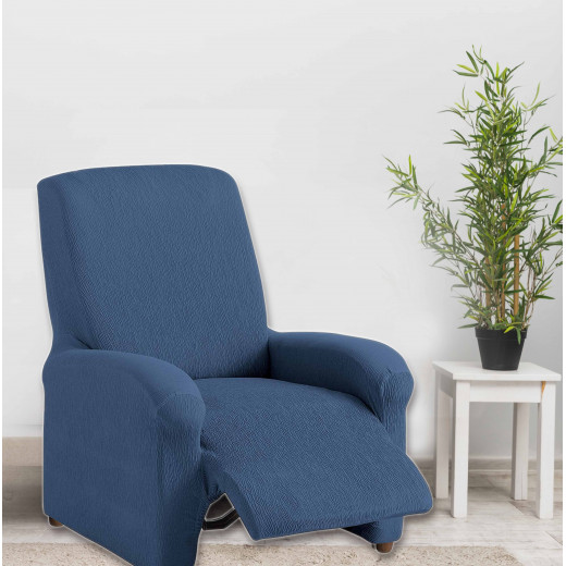 غطاء كرسي استرخاء لون أزرق من ارمن