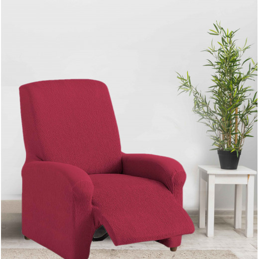 غطاء كرسي استرخاء لون أحمر من ارمن