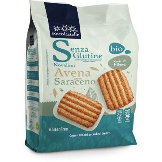 Sottolestelle Org GF Whole Oats & Buckwheat  Cookies250g