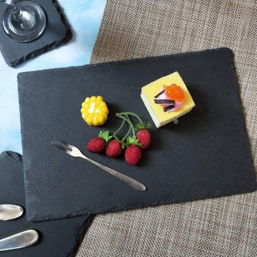 Vague Melamine Black Slate Board 26.5 centimeter x 16 centimeter