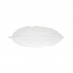 Easy Life Madagascar  Tropical Leaf Serving Platter in Box - White 39*16cm