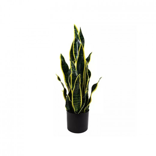 Nova home "Sanseveria" artificial plant  - yellow and green 67 cm