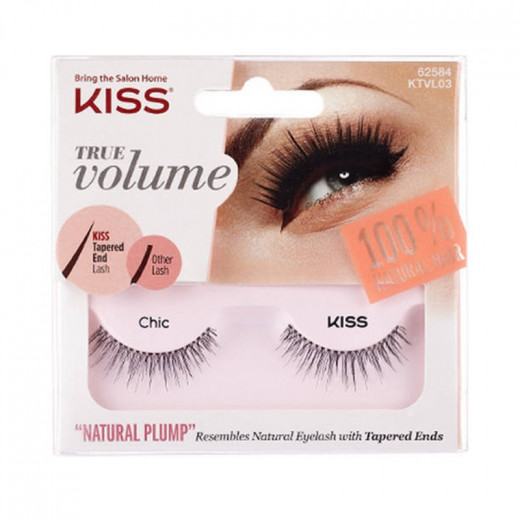 Kiss True Volume Natural Plump Eyelashes, Elegant