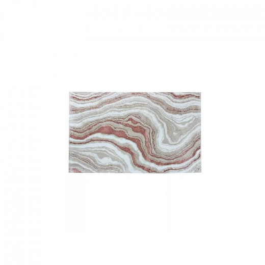 Nova home bath rug stone wave powder 2pcs set