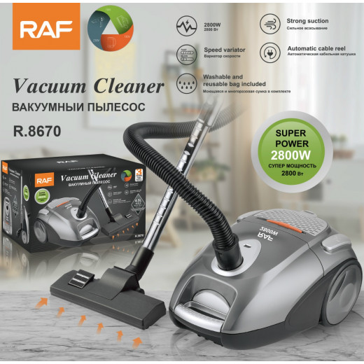 RAF Vacuum Cleaner  Power Special Household Electric Aluminum