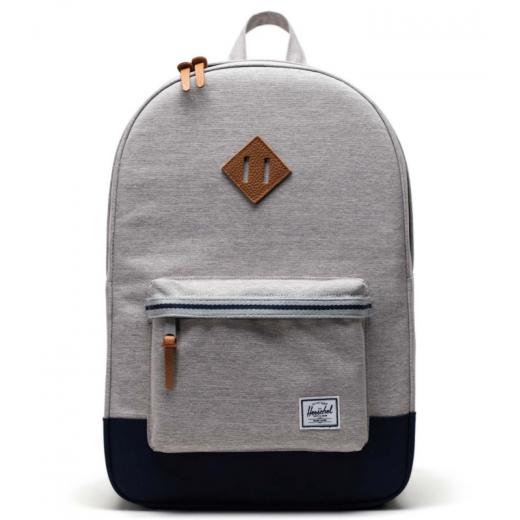 Herschel Heritage Backpack Light Grey Crosshatch/peacoat