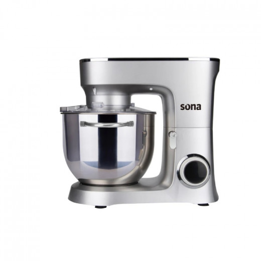 Sona Stand Mixer  1800W 10 Speeds Gray With digital screen 8L