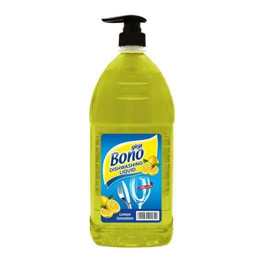 Bono dishwashing liquid with lemon scent with pump 2000 ml