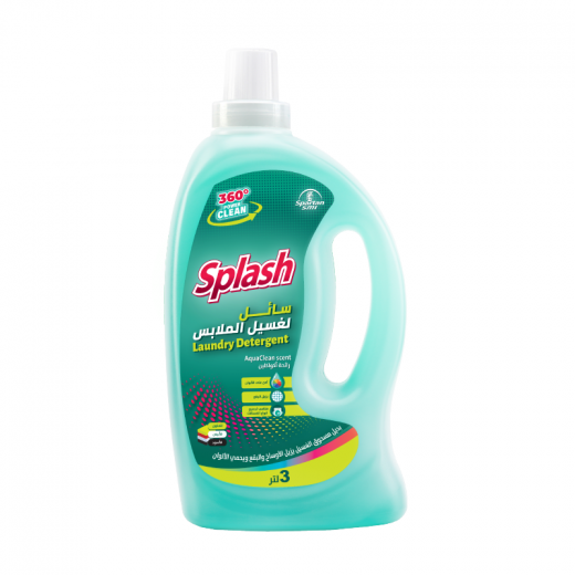 Splash advanced laundry liquid with Aqua Clean scent, 5 litres