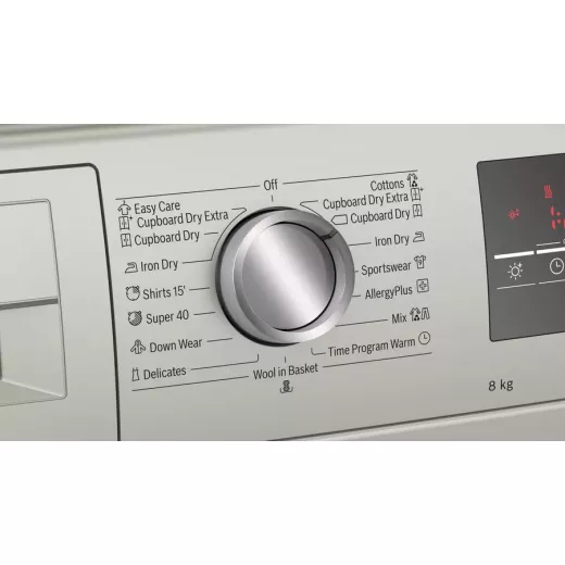 Bosch Serie | 4 condenser tumble dryer 8 kg silver inox