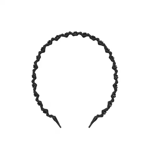 مطاط الشعر إنفيزيبوبل هير هالو - بريق أسود - 1 قيراط