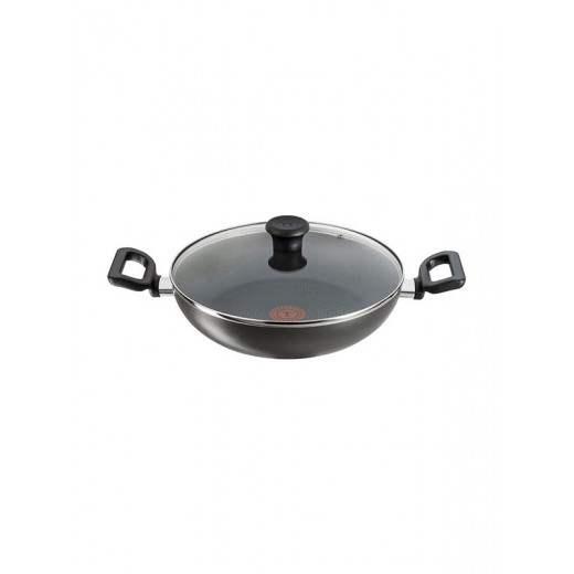 Tefal G6 delecia kadhai 24cm +glass lid