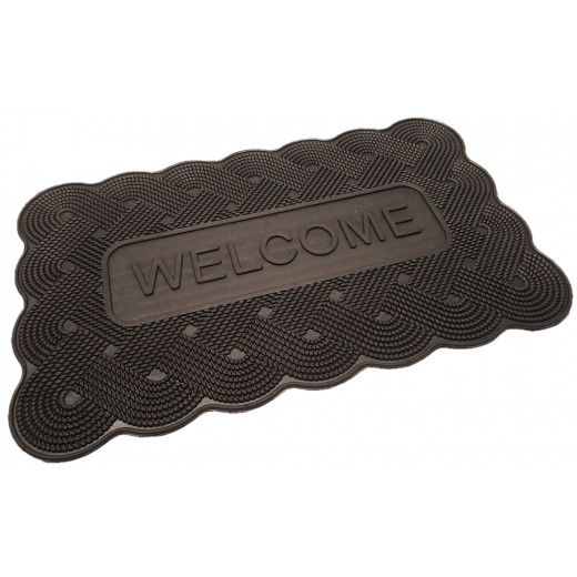 Rubber doormat, welcome