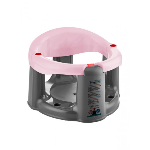 BabyJem Baby Bath & Feeding Seat Anti Slip  Pink