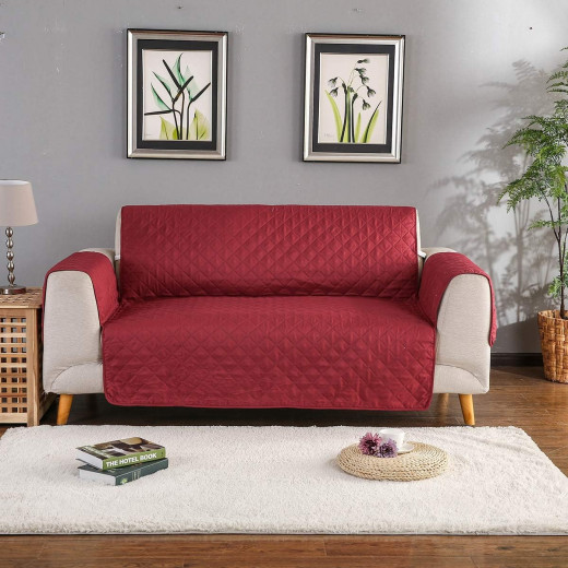 Nova home sure fit sofa protector 7 seats burgundy