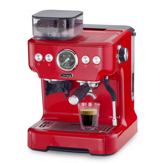 Trisa espresso machine "Barista plus", red