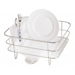 Simplehuman Stainless Steel Wire Frame Dish Rack, Frosted - Silver