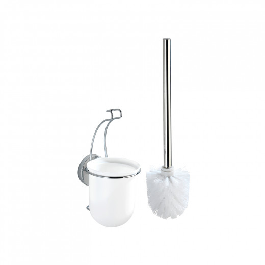 Wenko Toilet Brush Vacuum-loc, Stainless Steel - White