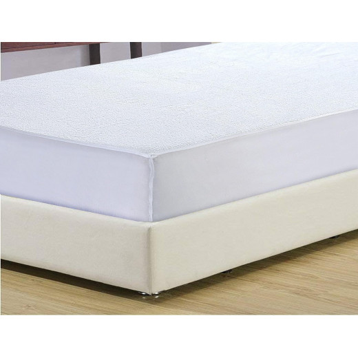 Nova Home Breath-Pro Waterproof Breathable Mattress Protector, White Color, 160*200 Cm