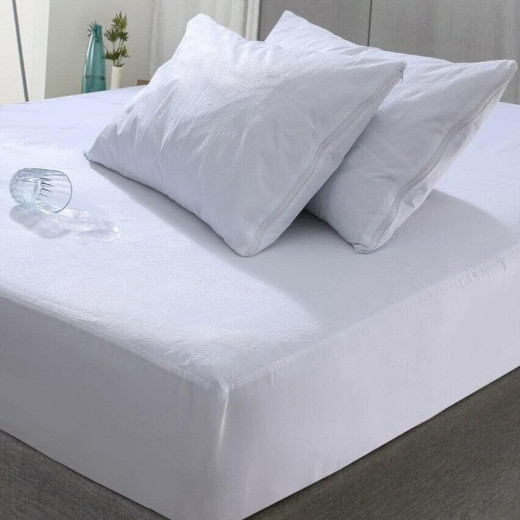 Nova Home Breath-Pro Waterproof Breathable Mattress Protector, White Color, 160*200 Cm