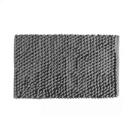 Nova home loopy bath mat, chenille, silver color, 60x120 cm