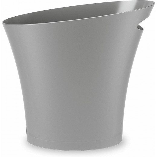 Umbra skinny trash can, silver color, 7.5 liters