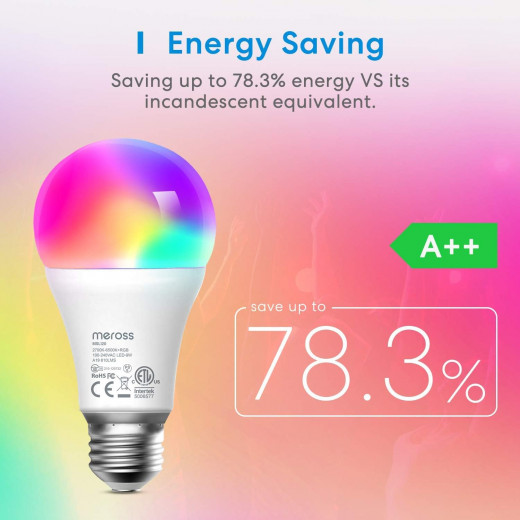 Smart Wi-Fi LED Bulb with RGB (1 Pack)